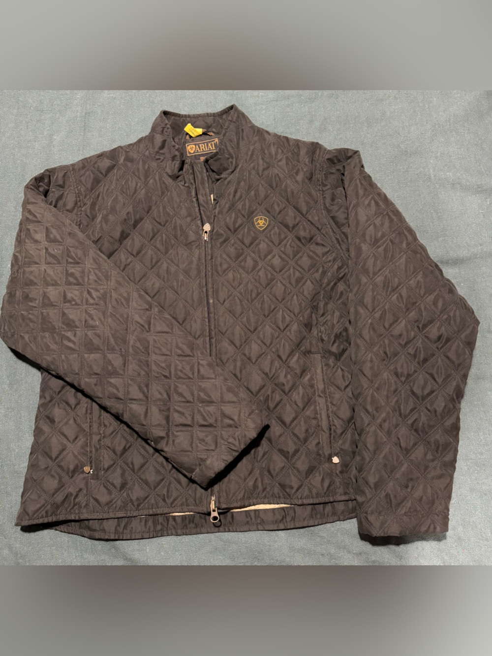 Ariat Black Women’s Jacket with Gold Logo Accent